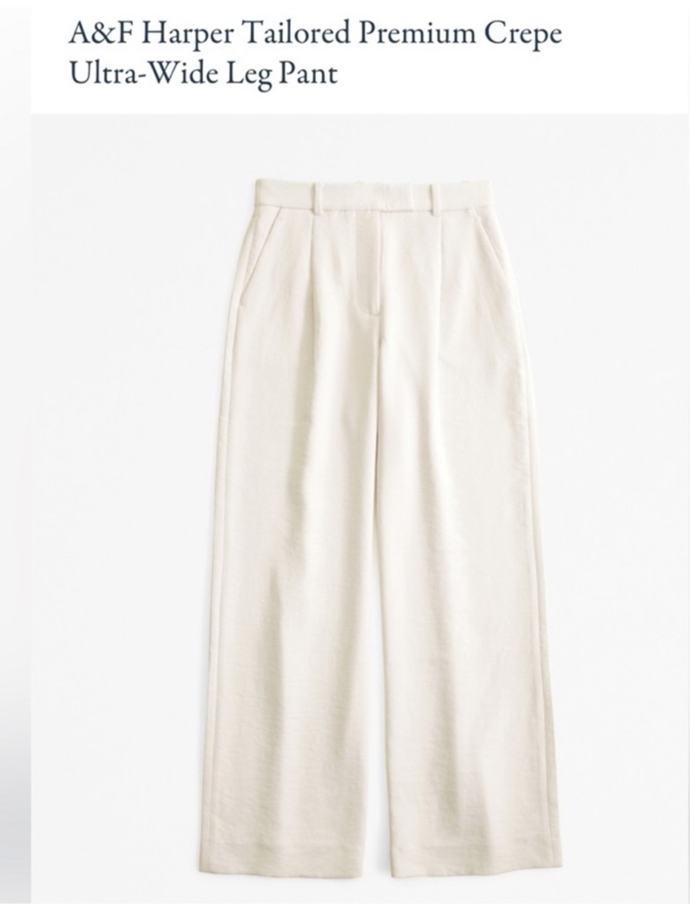 Harper Tailored Premium Crepe Ultra-Wide Leg Pant - taupe